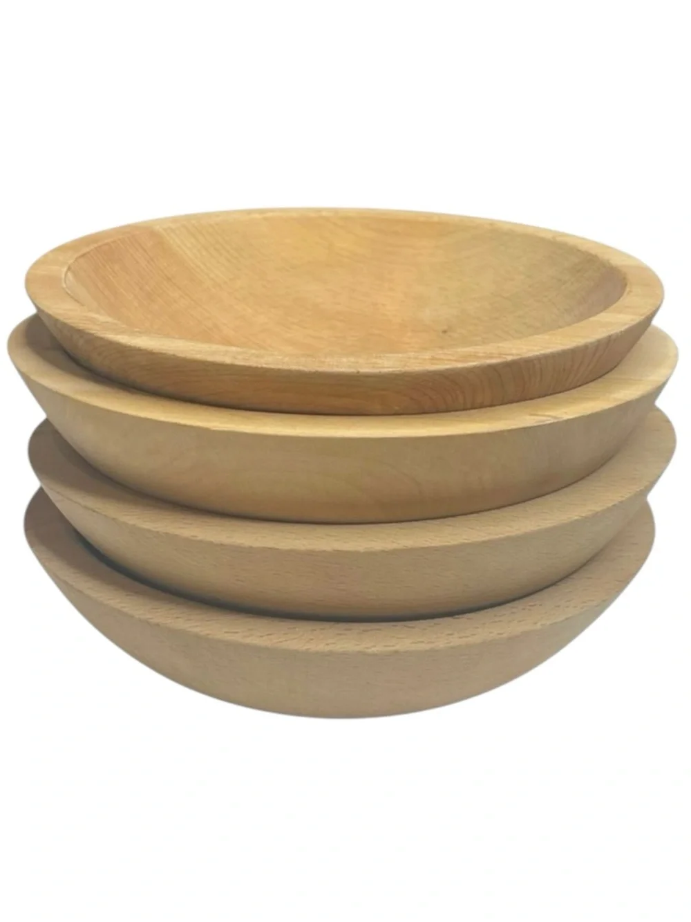 Vintage: Williams Sonoma 𖦹 Set of 4 Hand Carved Maple Salad Bowl 𖦹